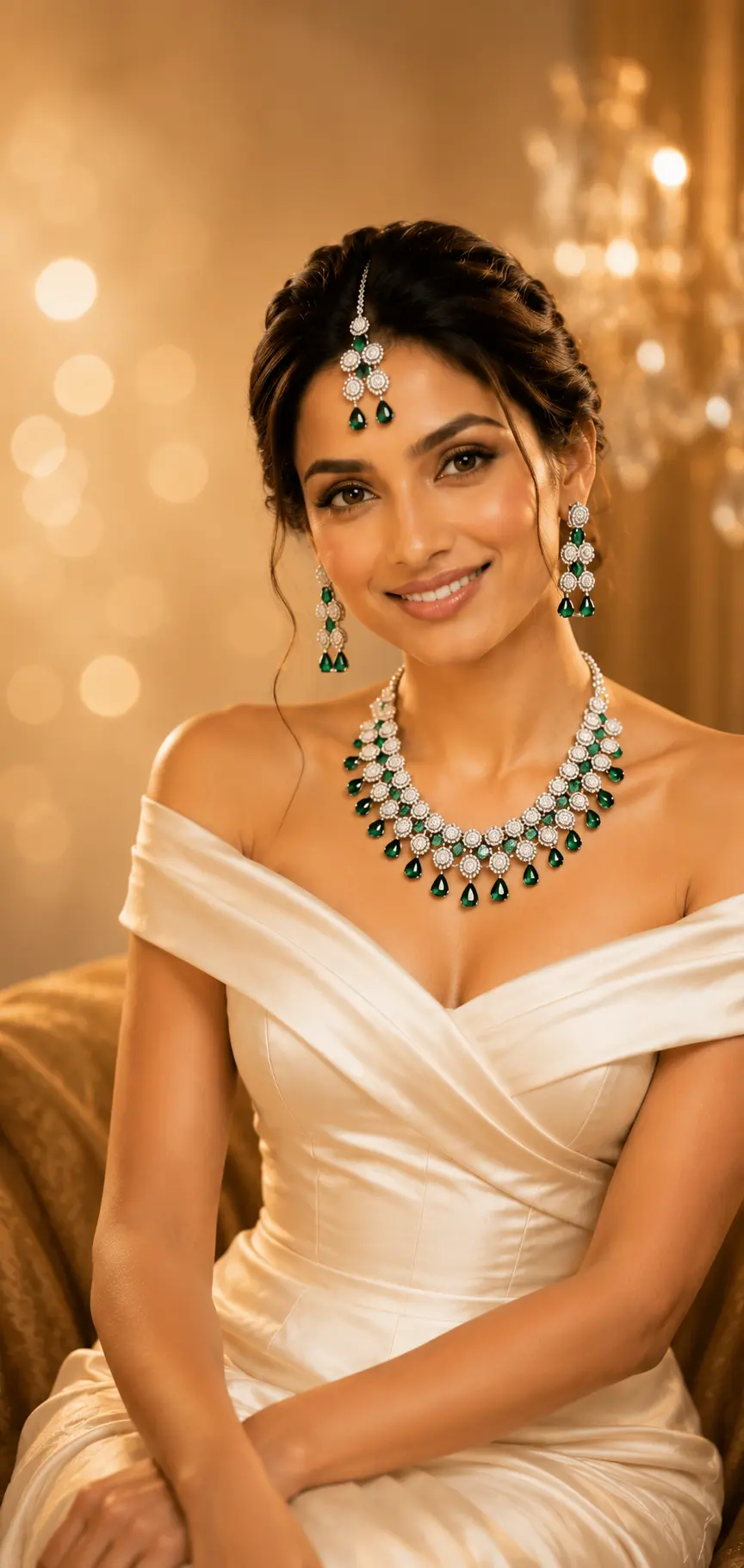 Shree Shringar luxury American Diamond and Kundan bridal jewellery