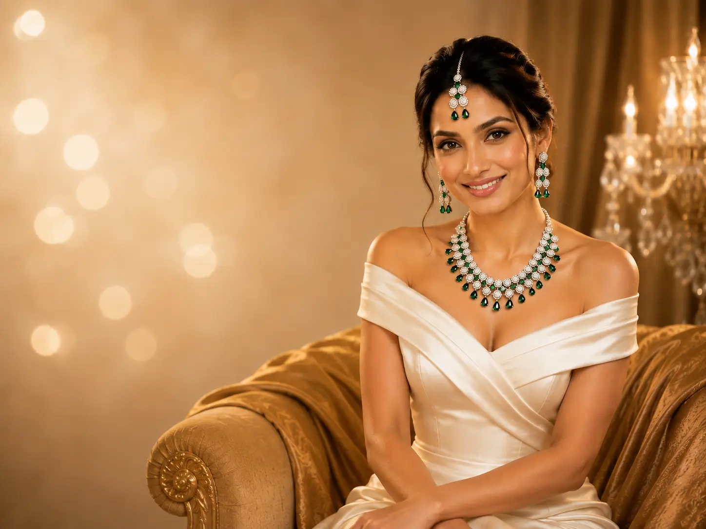 Shree Shringar luxury American Diamond and Kundan bridal jewellery
